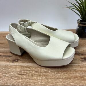 Jeffrey Campbell Slingback Peeptoe Platform Sandal sz 6
